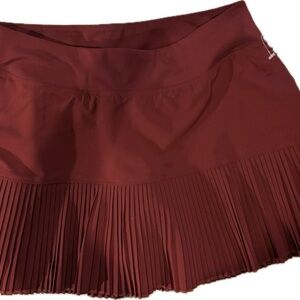 Mondetta Maroon Pleated tennis Skort